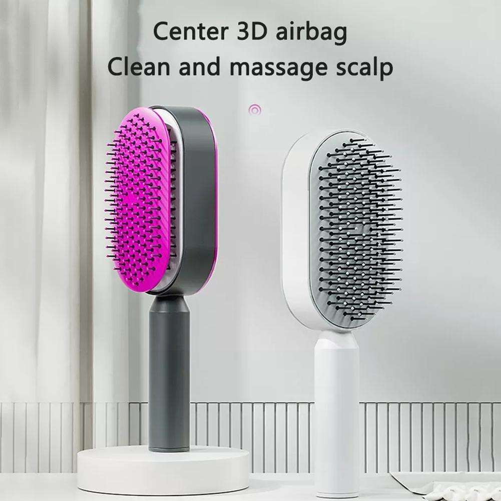 Self-Cleaning 3D Air Cushion Hairbrush