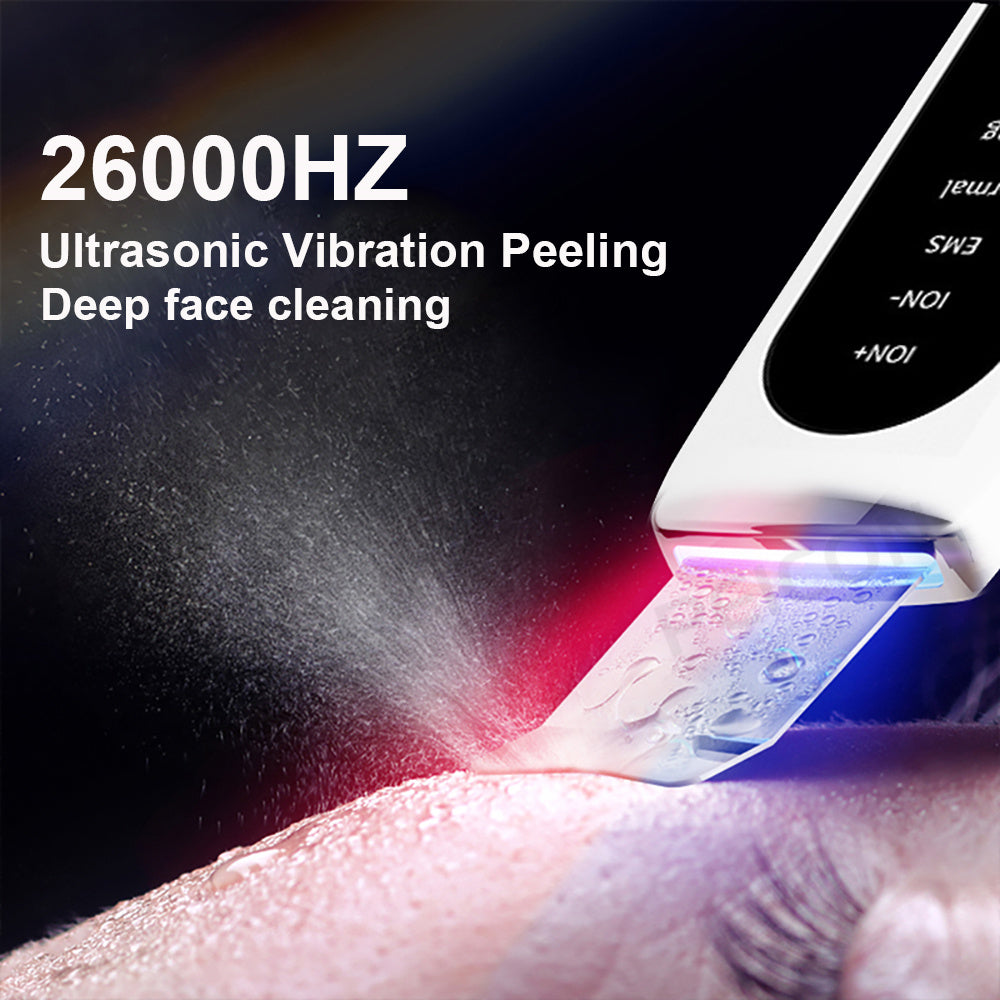 Ultrasonic Skin Scrubber 5 Modes EMS Blackhead