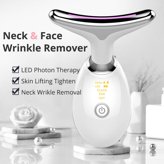 Face Neck Massager Ems Thermal Neck Lifting